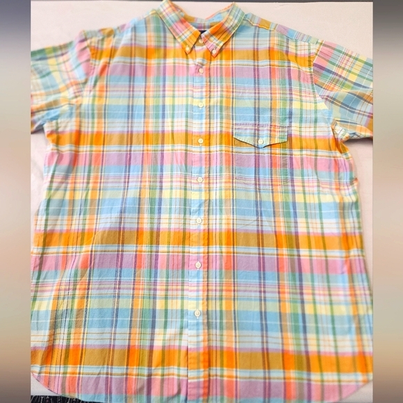 Ralph Lauren Men's Multicolor Plaid Shirt Beach Twill Sleeves Shirt, sz 2XL - Picture 16 of 16